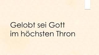 Gelobt sei Gott im höchsten Thron  Halleluja - Osterlied - Orgelbegleitung und Text zum Mitsingen