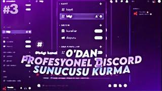 DİSCORD SUNUCU YAPIMI #3  SUNUCU KORUMA & MODERASYON  0DAN DİSCORD SUNUCU KURMA