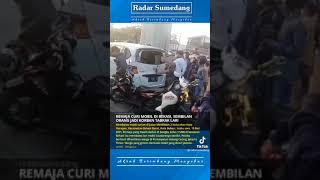 VIDEO VIRAL REMAJA CURI MOBIL DI BEKASI SEMBILAN ORANG JADI KORBAN TABRAK LARI