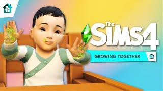 LEARNING TO STAND AND CRAWL  Sims 4 Growing Together Gameplay - EP 4