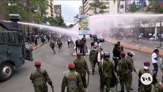 Police fire water cannons tear gas at Kenyans protesting tax hikes  VOA News
