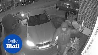 Moment thieves use hi-tech device to steal £25000 keyless BMW