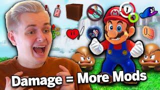 Mario Odyssey but if I take damage I add more mods