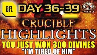 Path of Exile 3.21 CRUCIBLE DAY # 36-39 Highlights YOU JUST WON 300 DIVINES STREAMER SECOND...