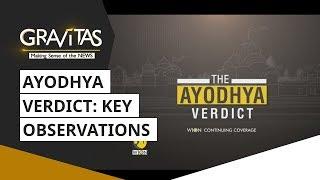 Gravitas Ayodhya Verdict Key Observations