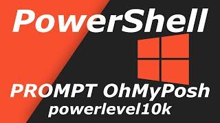 PowerShell Prompt mit OhMyPosh powerlevel10k und Terminal-Icons -Windows HowTo