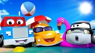 Car City on Holidays - SUMMER COMPILATION  - Summer Cartoons for children with Carl Tom & cie 