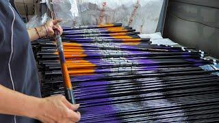 Amazing Carbon Fiber Fishing Rod Manufacturing Process. Fishing Rod Factory in Taiwan. 碳纖維釣魚竿製造工藝