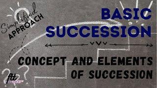 TOPIC 3 BASIC SUCCESSION  Concept and Elements of Succession