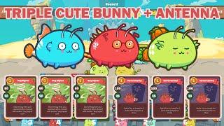 Buntenna  Triple Cute Bunny and Antenna  Axie Infinity Gameplay  Top 9 AxieGame 2861 MMR