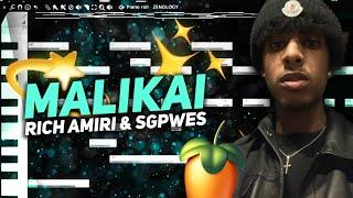 MALIKAI Making Beats For RICH AMIRI & SGPWES  FL Studio