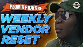 GODLY CESKA CHEST GIFT & FOXS NO BS Weekly Vendor Reset SEPTEMBER 10th Division 2 #vendorreset