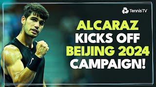 Carlos Alcaraz vs Giovanni Mpetshi Perricard  Beijing 2024 Highlights