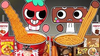 Dandys World - Sprout VS Cosmo Convenience Store RED BROWN MUKBANG  ROBLOX Animation  ASMR  MYMY