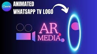 Animated Flying Blob WhatsApp TV Logo - Canva Tutorial