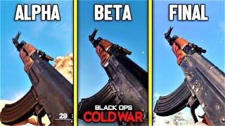 Call of Duty Black Ops COLD WAR  Alpha vs Beta vs FINAL — Weapons Comparison