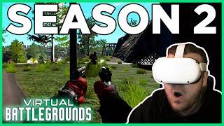 VIRTUAL BATTLEGROUNDS Season 2 Launch Day PC Gameplay - VR Battle Royale Quest 2 with Oculus Link