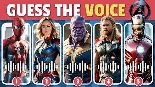 Guess The AVENGERS Character By Voice  Guess The Voice Quiz  Spider-man Iron-man Thor Marvel