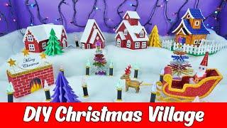 How to Make Christmas Village - DIY Christmas Craft Ideas