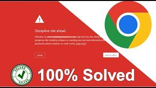 How to fix deceptive site ahead error in google chrome  Deceptive site ahead fix website in Hindi