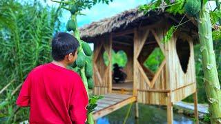 Tgether Build a happy life. NHAT and BINH harvest bamboo shoots. KONG repairs houses