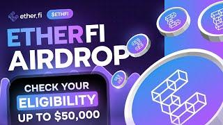 Crypto Airdrop  50000$ ETHERFI Airdrop