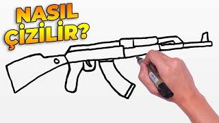 Kolay Silah Nasıl Çizilir?  ÇOK KOLAY Silah Çizimi - How to Draw Gun