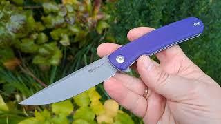 Sencut Scitus folding knife Purple G-10_demo