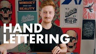Hand Lettering Tutorial w UK Calligrapher & Lettering Artist James Lewis