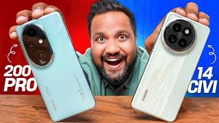 Honor 200 Pro vs Xiaomi 14 CIVI Full Comparison Review - Best Phone Under Rs 50000?