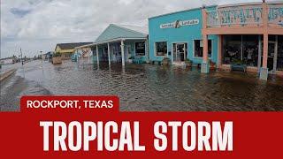 Downtown Rockport Texas - FLOODING