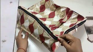 साड़ी कवर बनाने का आसान तरीका ll how to make cloth storage organiser at home. saree cover