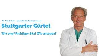 Nach Brust-OP Stuttgarter Gürtel - Wie eng? Richtiger Sitz Wie anlegen?