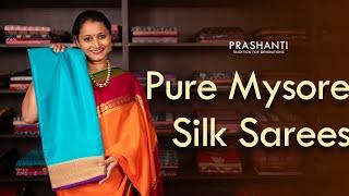 Pure Mysore Silk Sarees from Rs.4950-  Prashanti  29 June 24