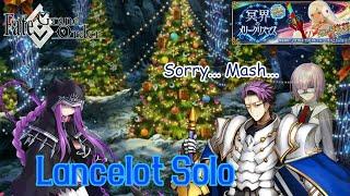 FGO Medusa Lily Boss Fight - Lancelot Solo - Christmas 2017 Event Re-Run