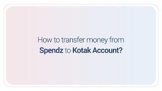 How to transfer money from Spendz to your bank account?