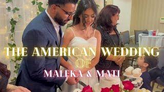 The Civil Wedding of Maleka & Mati عروسی دولتی مطی جان در امریکا  Hila & Massi Vlog 95