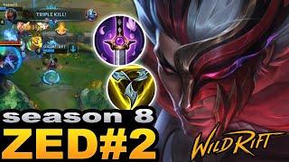 WILDRIFT ZED - ROAD TO TOP 1 ZED SEASON 8 #2