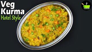 Hotel Style Vegetable Kurma  Veg Kurma  Korma Recipe  Veg Kurma Recipe  Vegetable Korma  Kurma