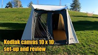 Kodiak canvas tent set-up and review