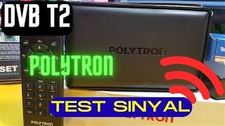 Penangkapan Sinyal Digital DVB T2 Polytron  Review