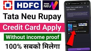 Tata Neu Credit Card Apply 2024  Tata Neu Credit Card  How to Apply Tata Neu Hdfc Credit Card
