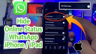 How to Hide Online Status WhatsApp While Chatting on iOS iPhone Work 100%