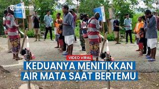 Momen Haru Saudara Kandung Tapi Beda Negara Bertemu di Perbatasan Indonesia-Timor Leste