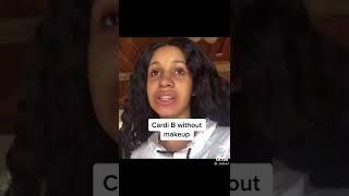 Celebrities with and without Makeup Tiktok Doja Cat Cardi B