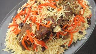 Afghani Kabuli Pulao Recipe  Qabili  Ramazan Special Recipe قابلی پلو گوشت گوسفند مخصوص رمضان