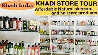 Khadi India Store Tour & Shopping Haul  Affordable & Natural products  FacepacksOilShampooetc