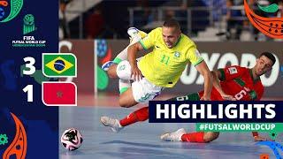 Brazil v Morocco  FIFA Futsal World Cup 2024  Quarter-finals  Highlights