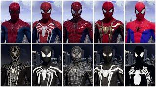 Symbiote suit of All Spider-Man in Marvels Spider-Man Side by Side