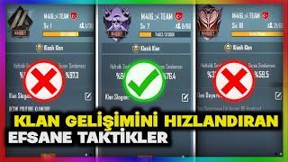 YARIN SİLİNİYOR   200 KAT DAHA HIZLI KLAN SEVİYE KASMA TAKTİĞİ  PUBG Mobile